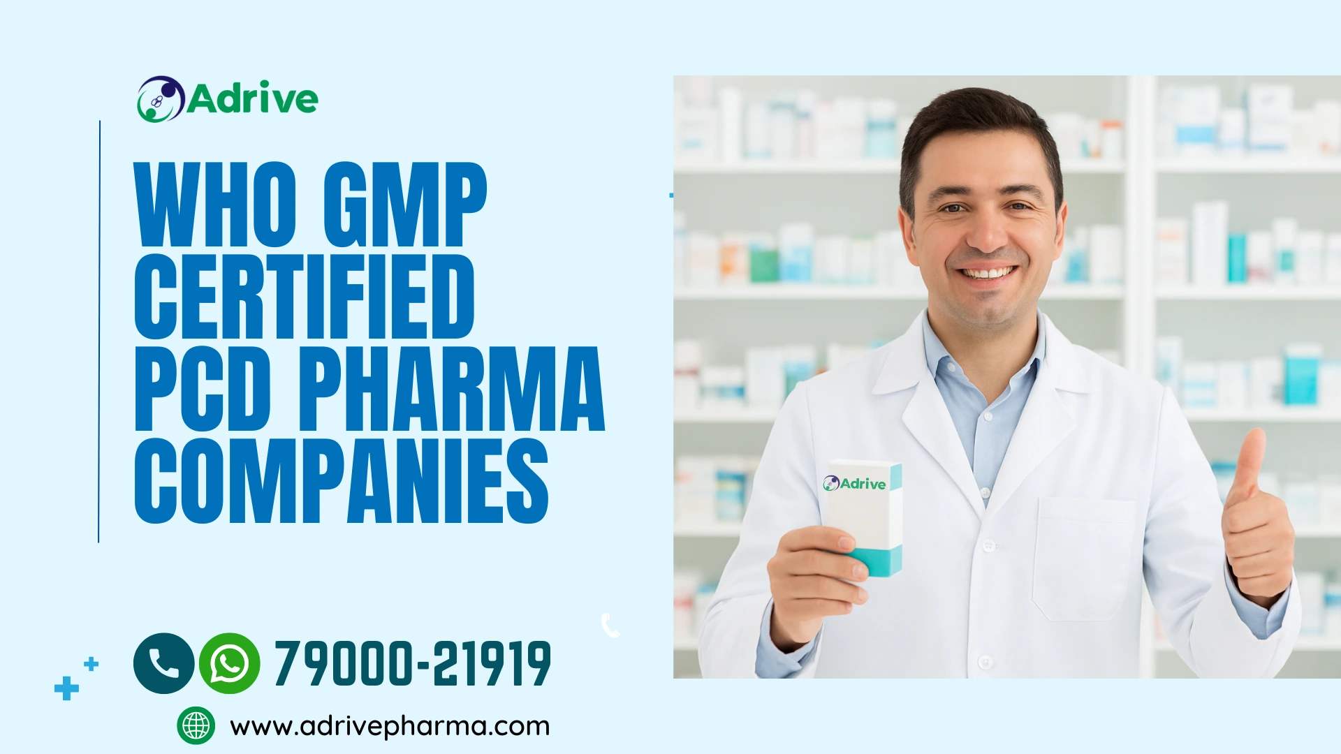 WHO GMP Certified PCD Pharma Companies